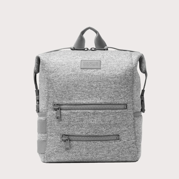 Dagne Dover Handbags - DAGNE DOVER LARGE INDI NEOPRENE DIAPER BACKPACK - HEATHER GREY